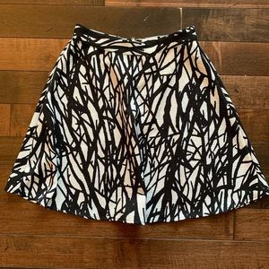 Forever 21 Abstract Print Skater Skirt